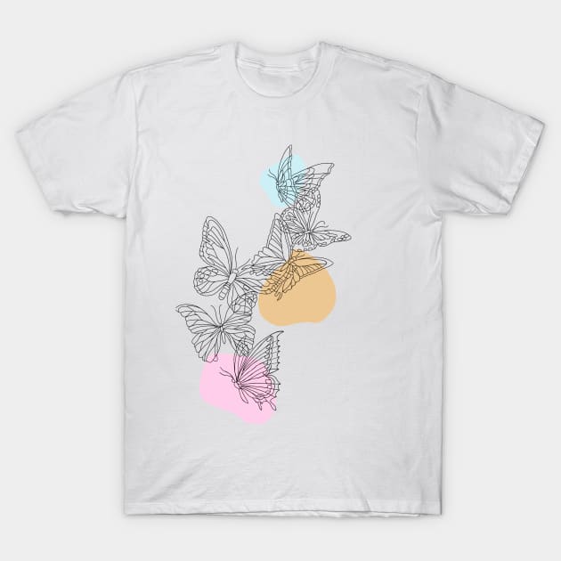 Butterflies T-Shirt by Snow Art Co.